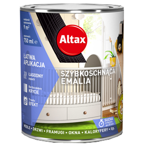 

Эмаль Altax быстросохнущая матовая 0.75л белая