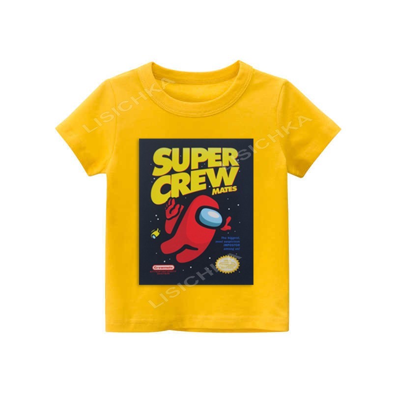 

Футболка Foxstyle Амонг ас Super Crew, 134-140см, желтая