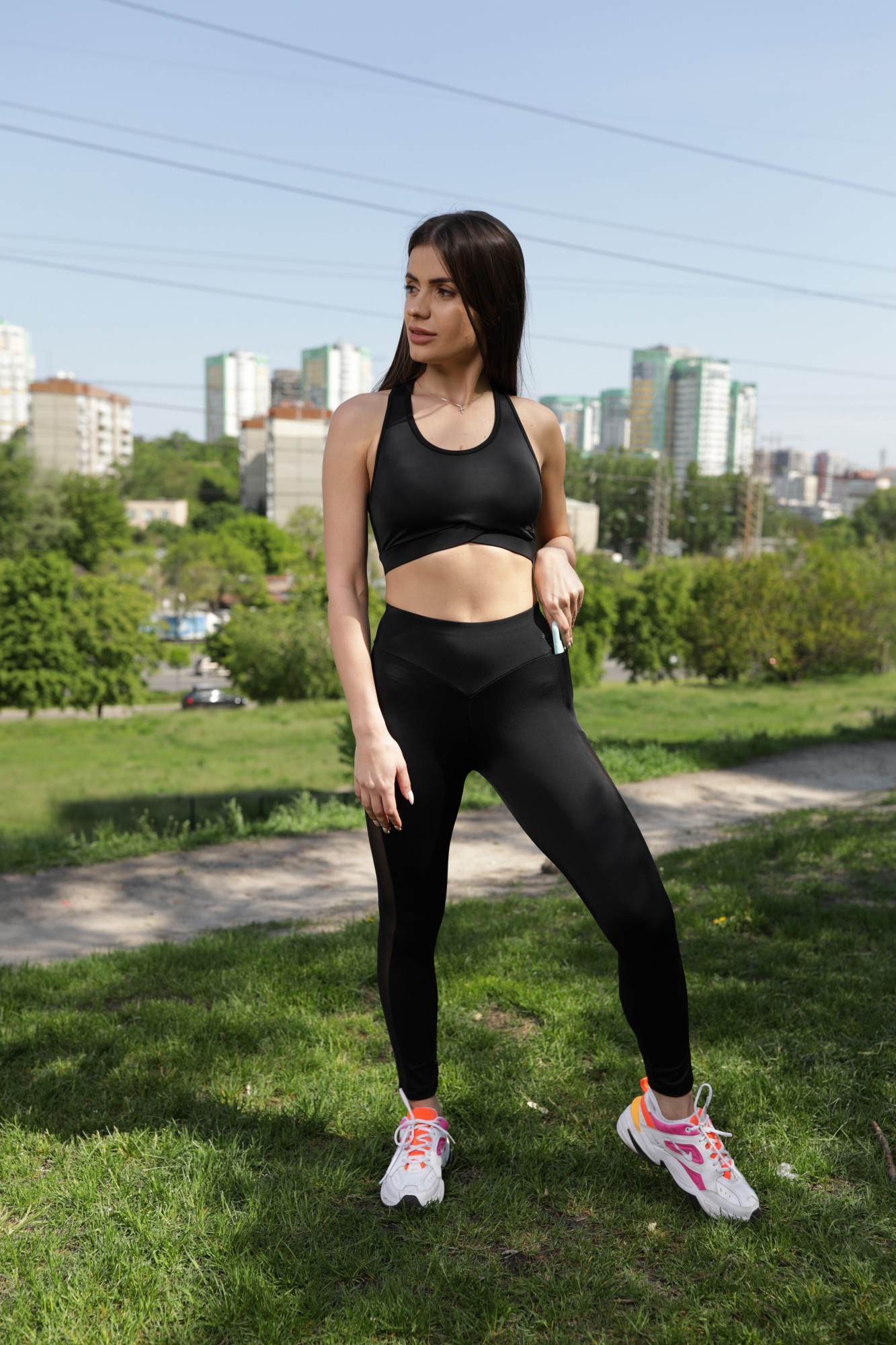 

Жіночі спортивні легінси Plum  Чорні 220, Жіночі спортивні легінси Plum L Чорні 220