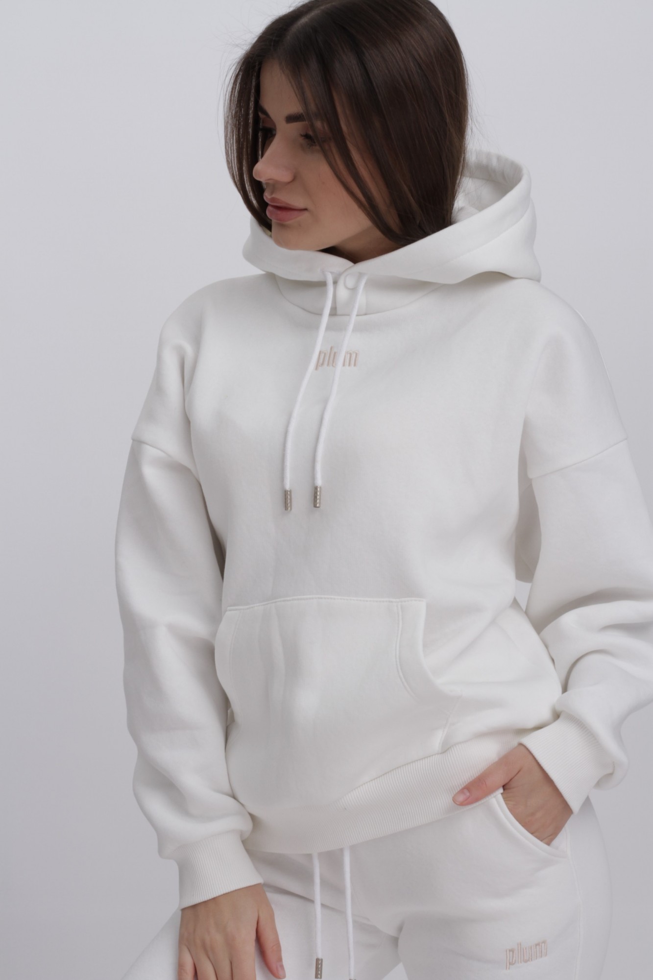 

Худи Plum  молочный 159-01, Худи Plum S молочный 159-01