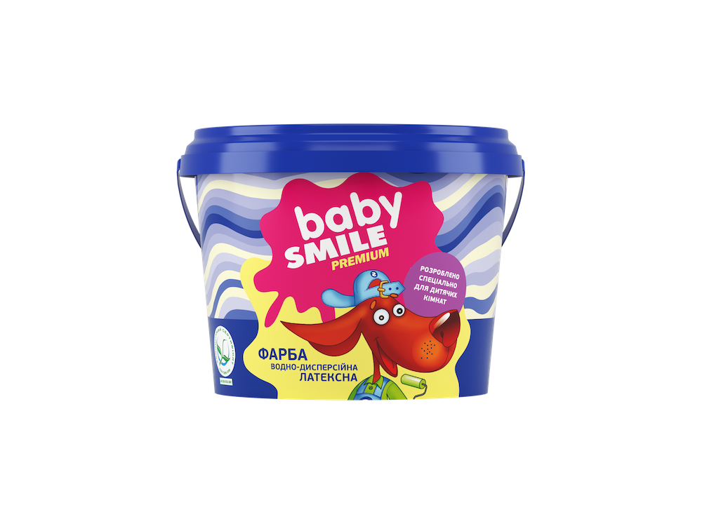 

Краска интерьерная латексная ПРЕМИУМ Smile SI-24 BABY SMILE 4.2кг белая