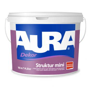 

Краска фасадная мелкоструктурная Aura Dekor Struktur mini 9.5л белая