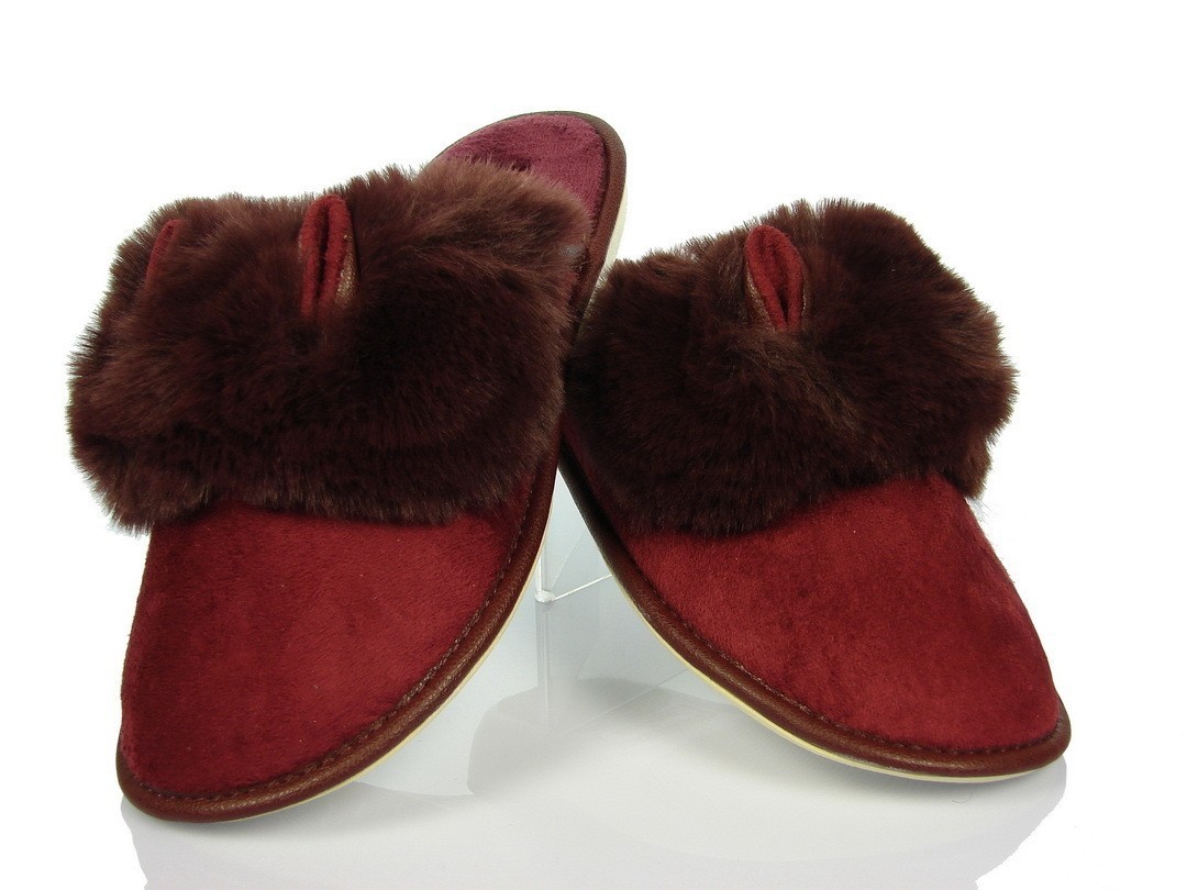 

Комнатные тапочки Белста 895 37р-23,5см Бордовый