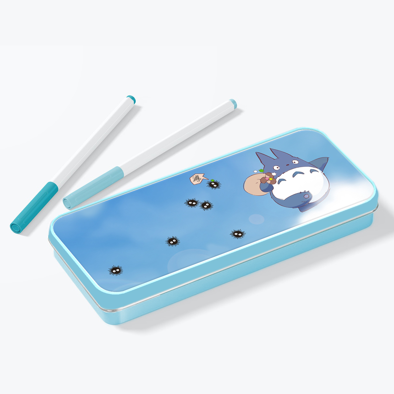 

Пенал школьный металлический Мой сосед Тоторо (My Neighbor Totoro) (34408-1899-2) Голубой