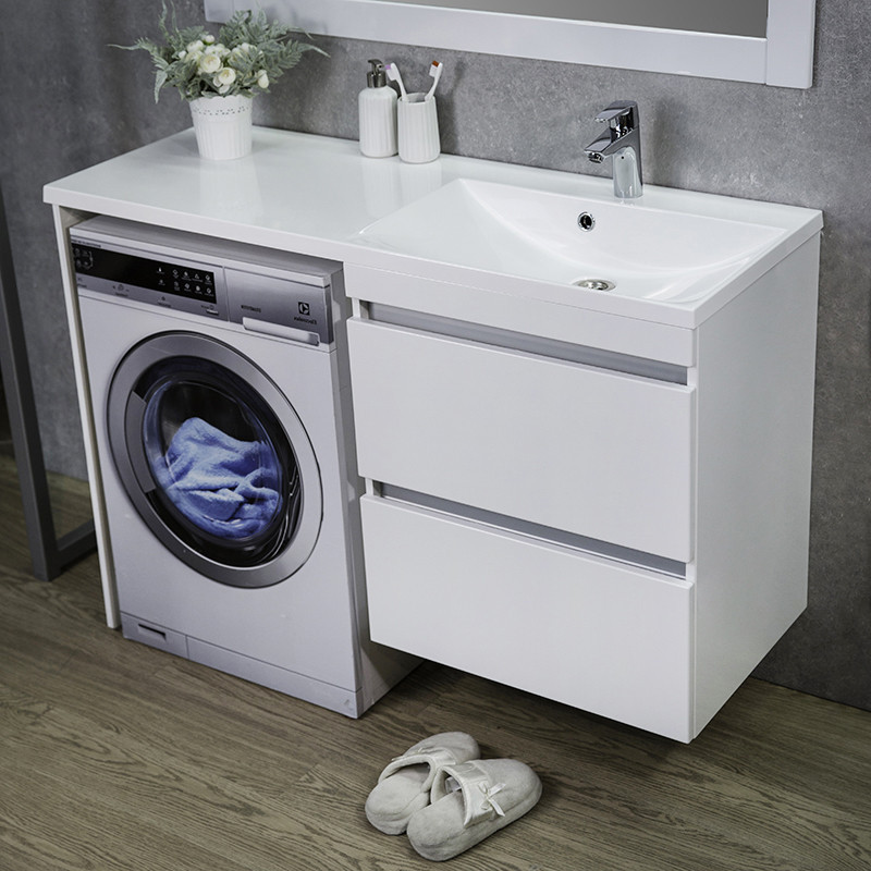 

Тумба Fancy Marble Jamaica подвесная правосторонняя венге с умывальником Amelia 125 см