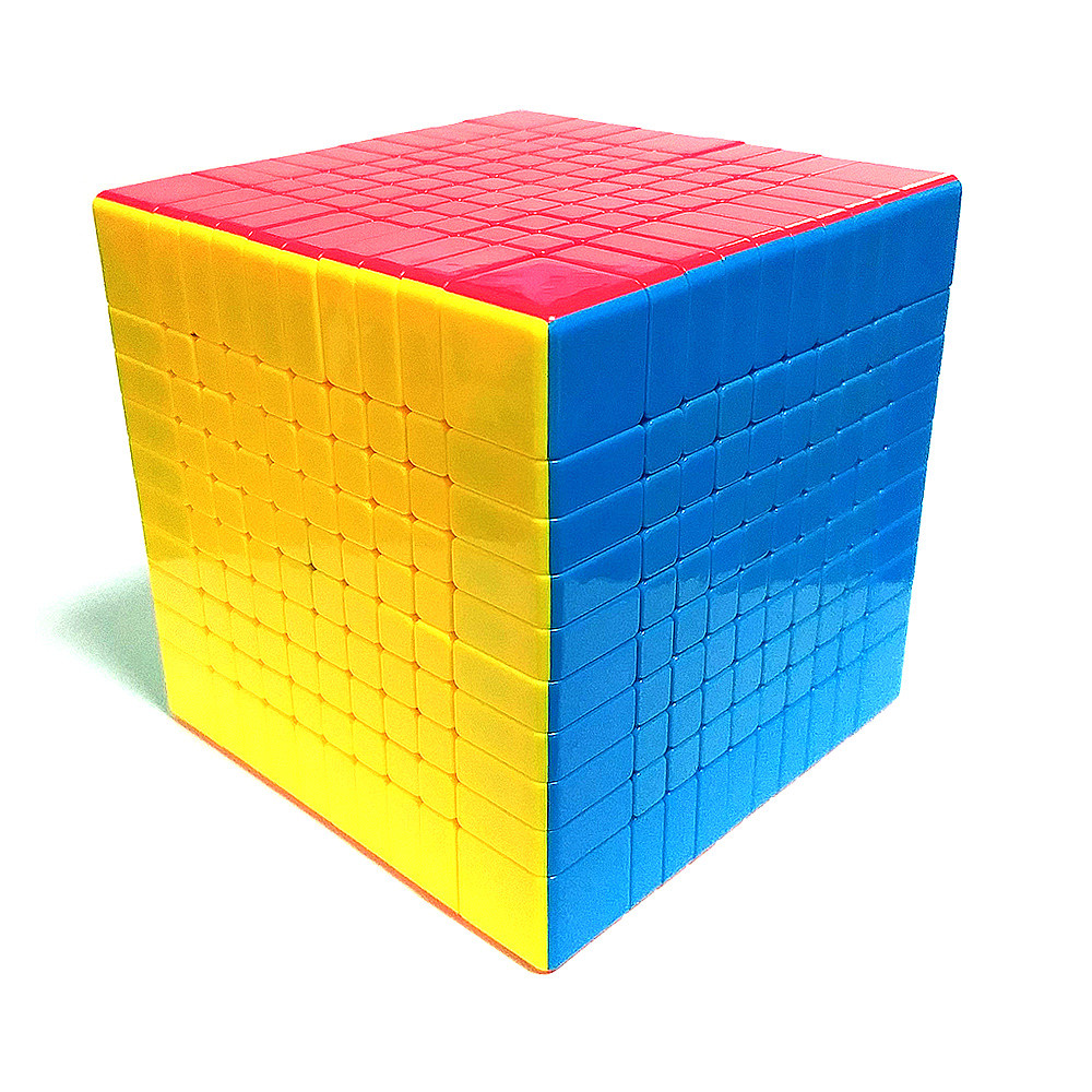 

Кубик Рубика 10x10 MoYu Meilong MF8865 Цветной пластик без наклеек