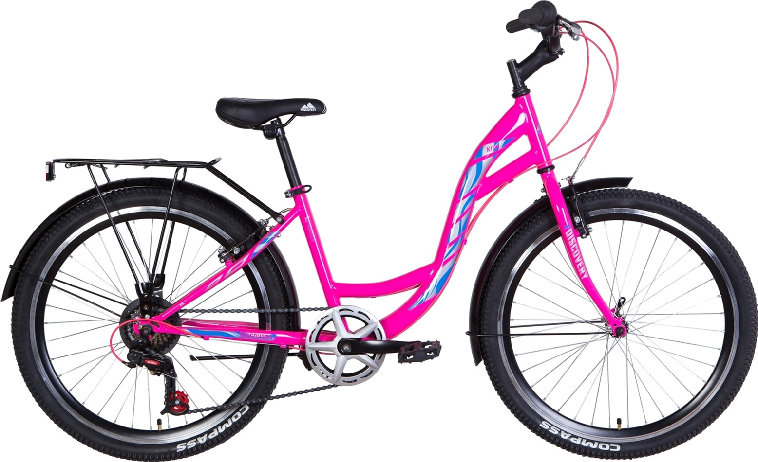 

Велосипед Discovery Kiwi 24" 14" 2021 Малиновый (OPS-DIS-24-257)
