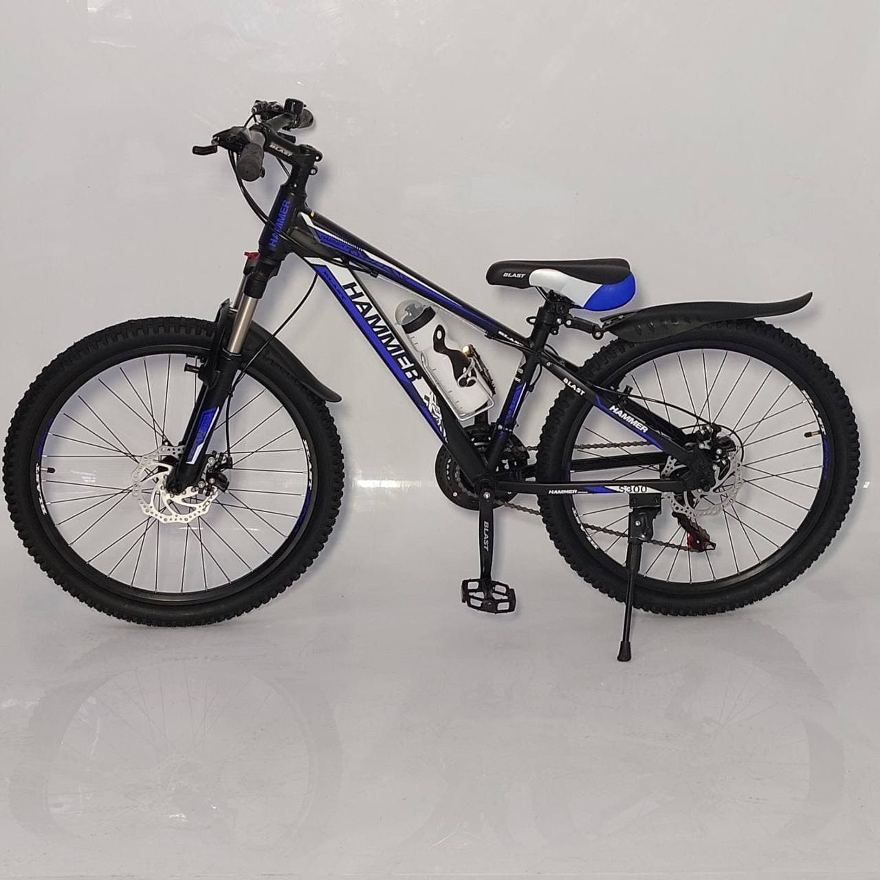 

Горный Подростковый Велосипед BLAST S300 Shimano -Диаметр колёс 24 Рама 13 Черно-Синий