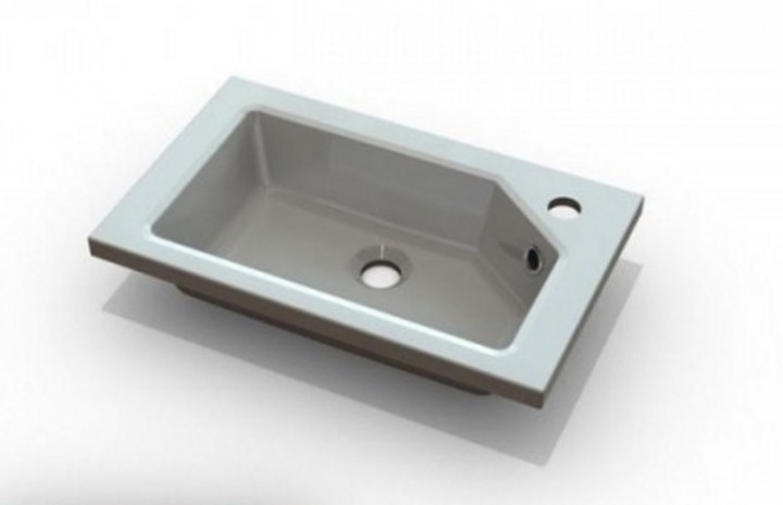 

Умывальник для ванной комнаты FANCY MARBLE Jessica 500 stone gray