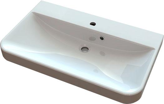 

Умывальник для ванной комнаты FANCY MARBLE Carla 800 gray
