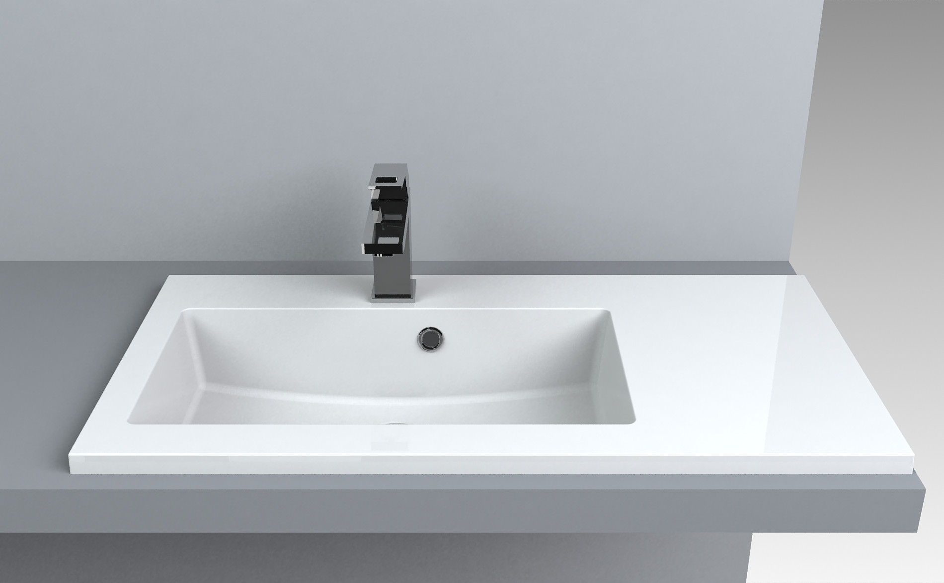 

Умывальник для ванной комнаты FANCY MARBLE Josefine Slim 800 левый black