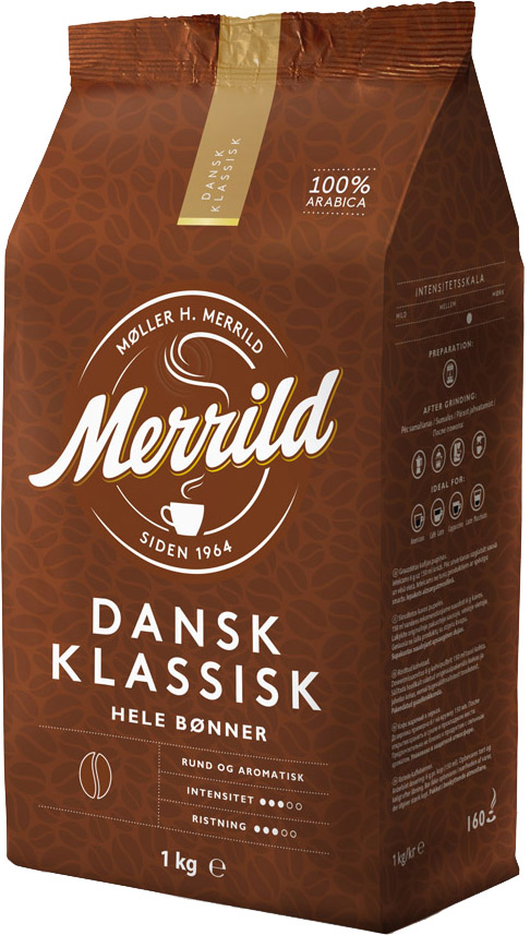Акція на Кофе Lavazza Merrild Dansk Classic жареный в зернах 1000 г (8000070031852) від Rozetka UA