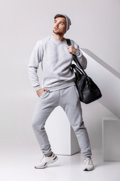 

Спортивный костюм мужской Серый, Свитшот + спортивные брюки Top Top XL