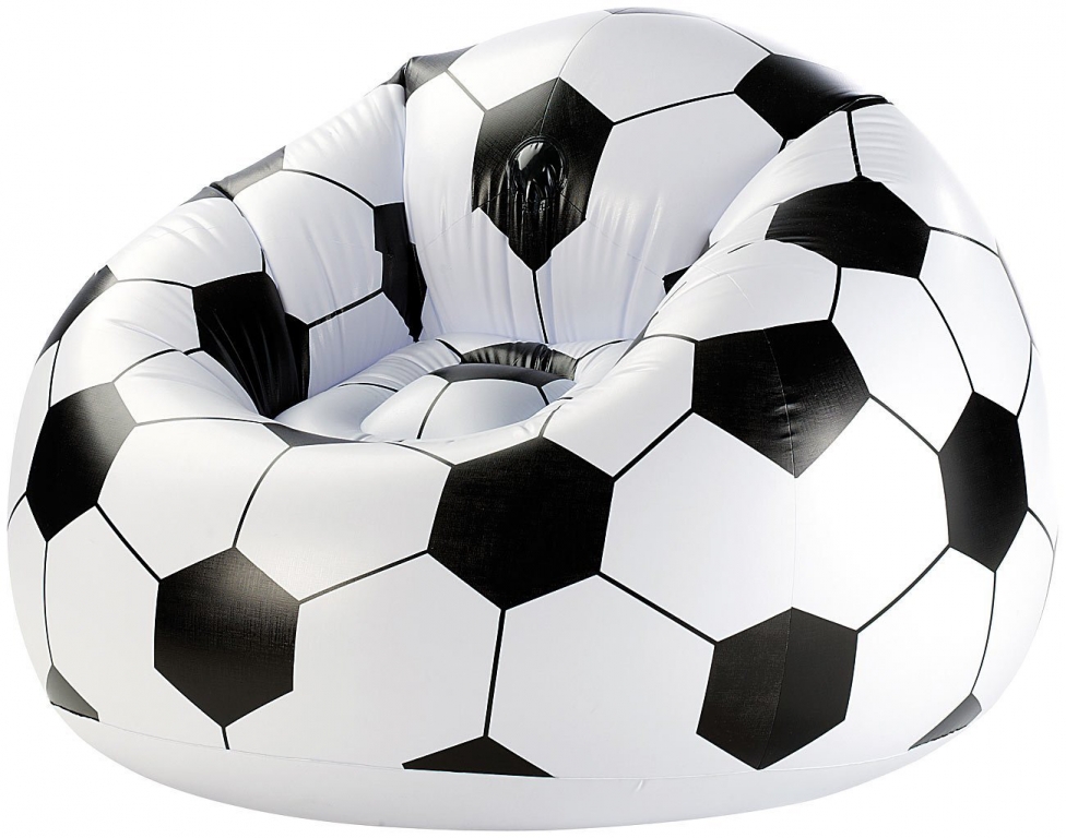 

Надувное кресло Футбольный мяч Beanless Soccer Ball Chair 114х112х71 см (SKL11-250331_Е45)