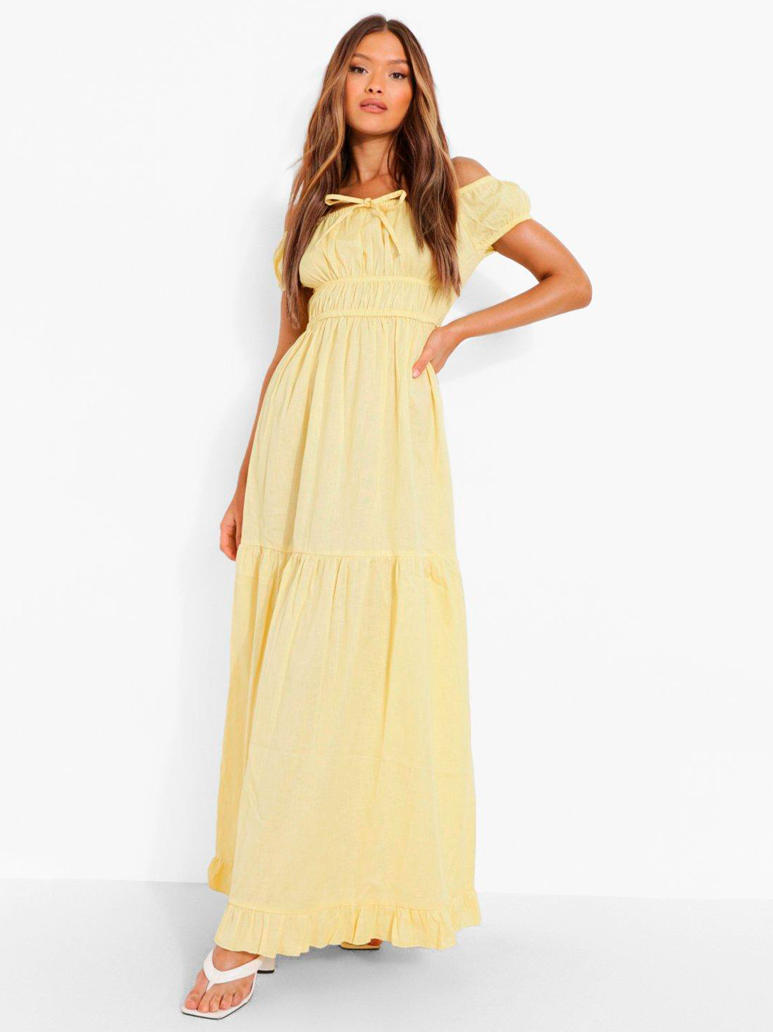

Платье Boohoo bh05330021 36 Желтое