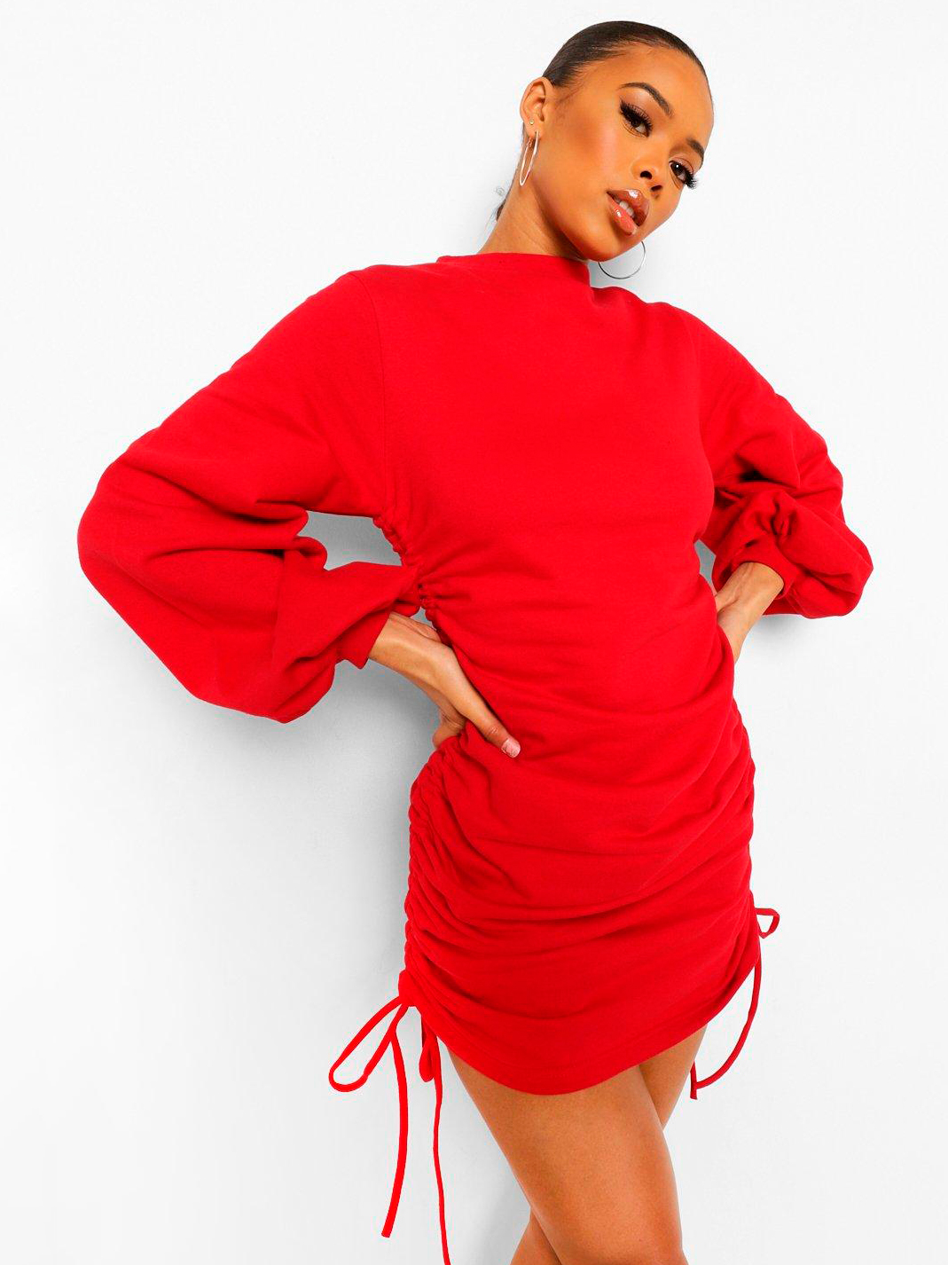 

Платье Boohoo bh05330037 S Красное