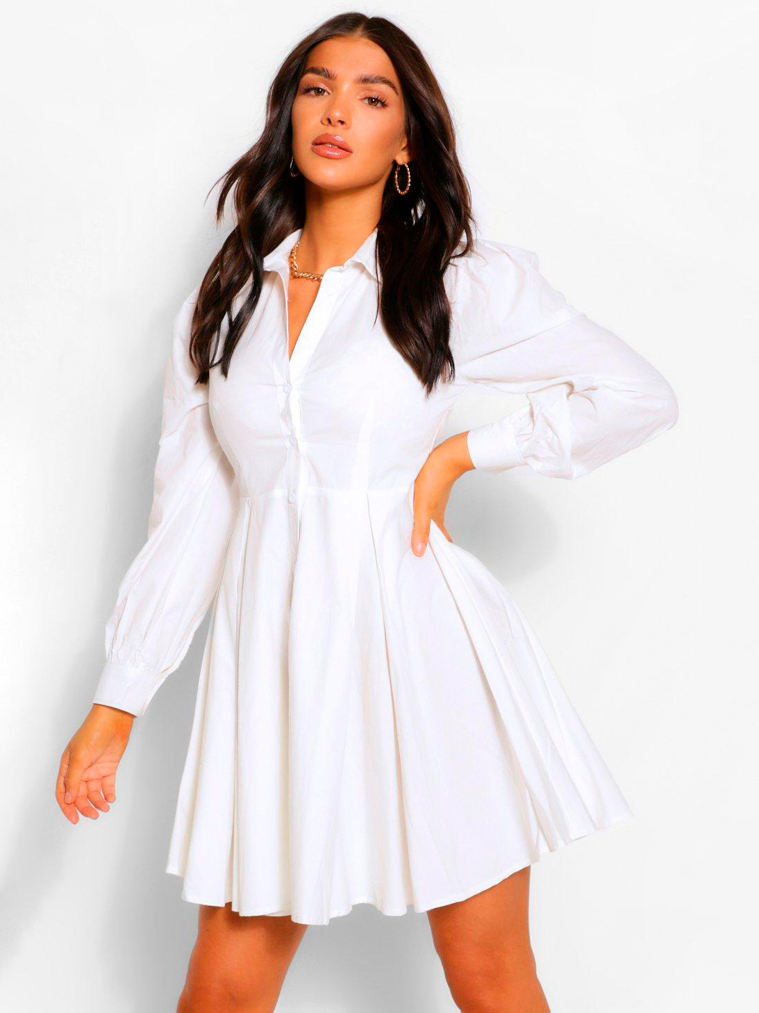 

Платье Boohoo bh05330051 40 Белое
