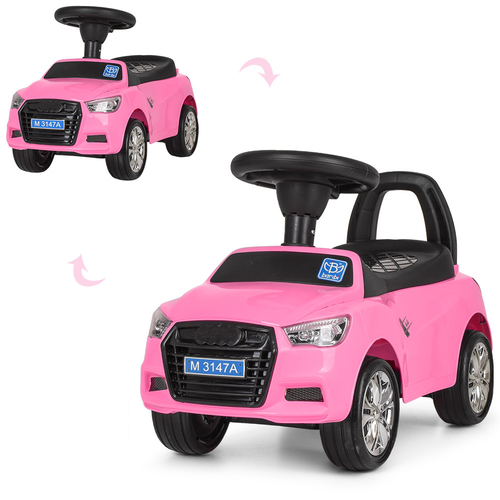 

Каталка-толокар Bambi Audi M 3147A(MP3)-8 Pink (M 3147A(MP3))