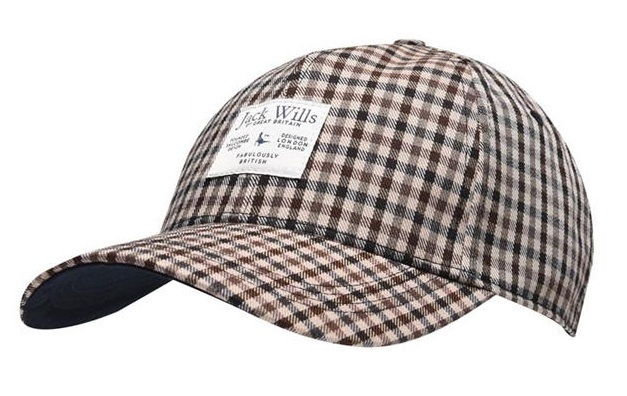 

Осенняя бейсболка, кепка в клетку марки Jack Wills, оригинал, JWills-cap-002
