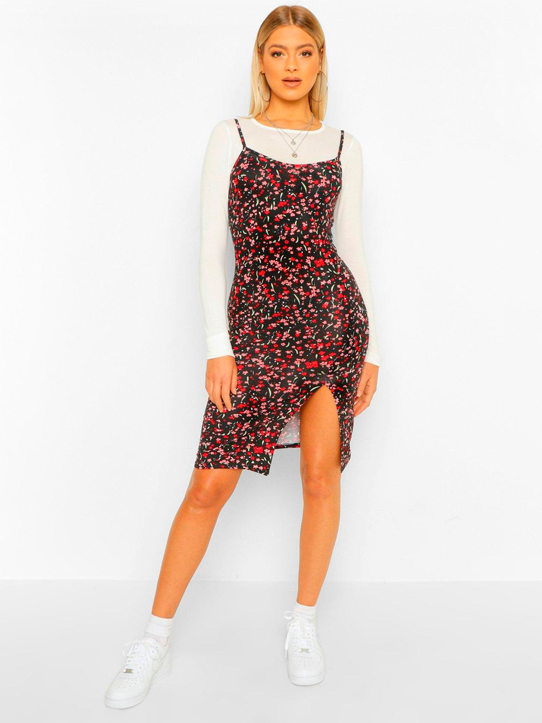 

Сарафан Boohoo bh05330083  Черный, Сарафан Boohoo bh05330083 38 Черный