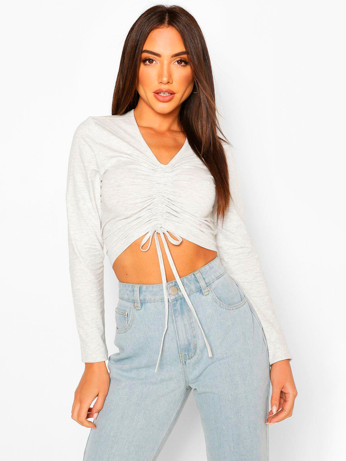 

Топ Boohoo bh06110126 38 Белый