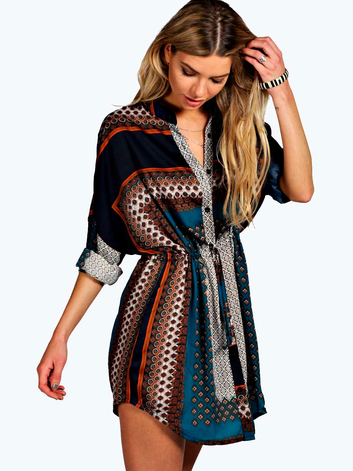 

Туника Boohoo bh06110165 34 Синяя