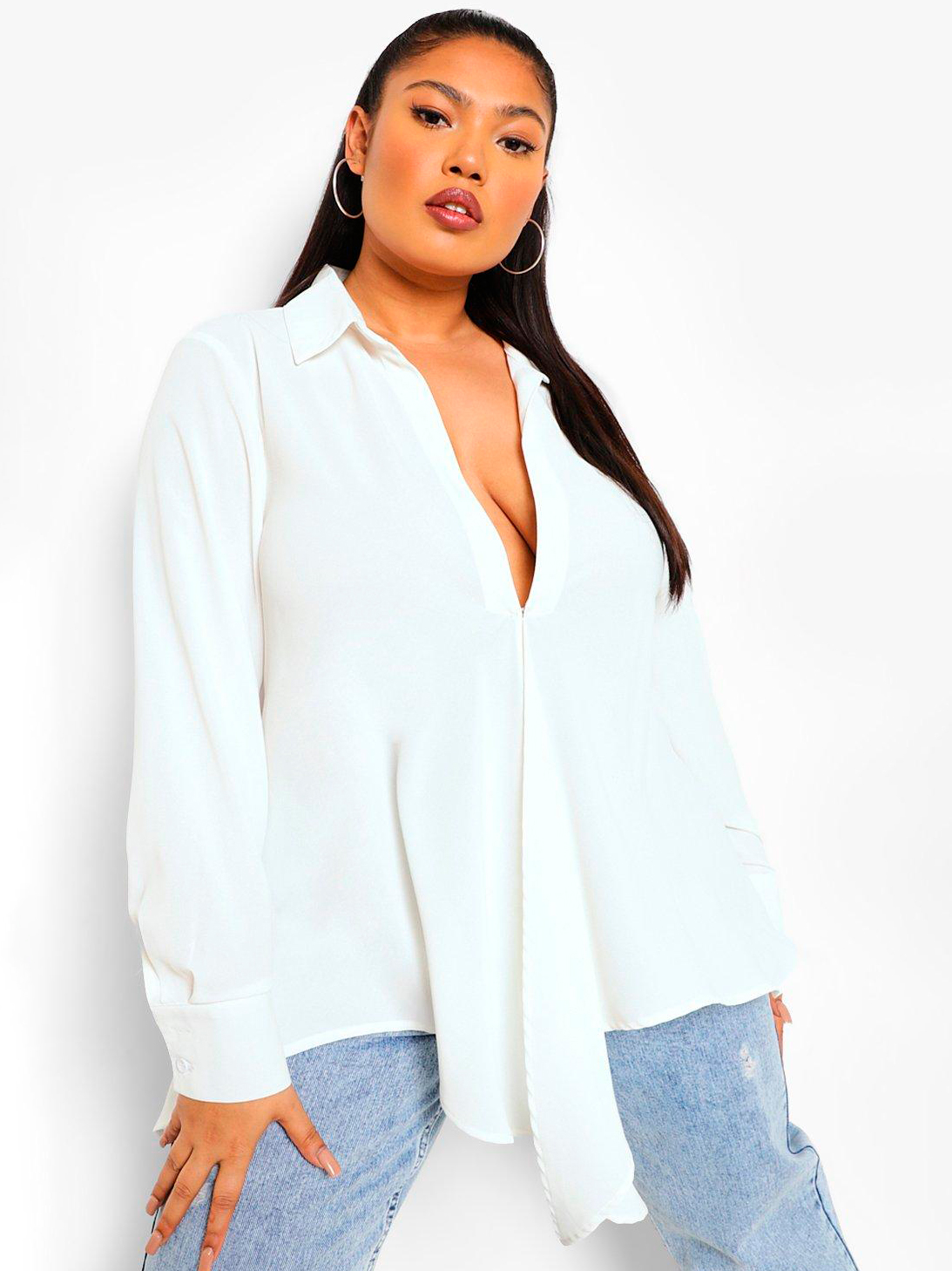 

Блузка Boohoo bh06110180 44 Белая