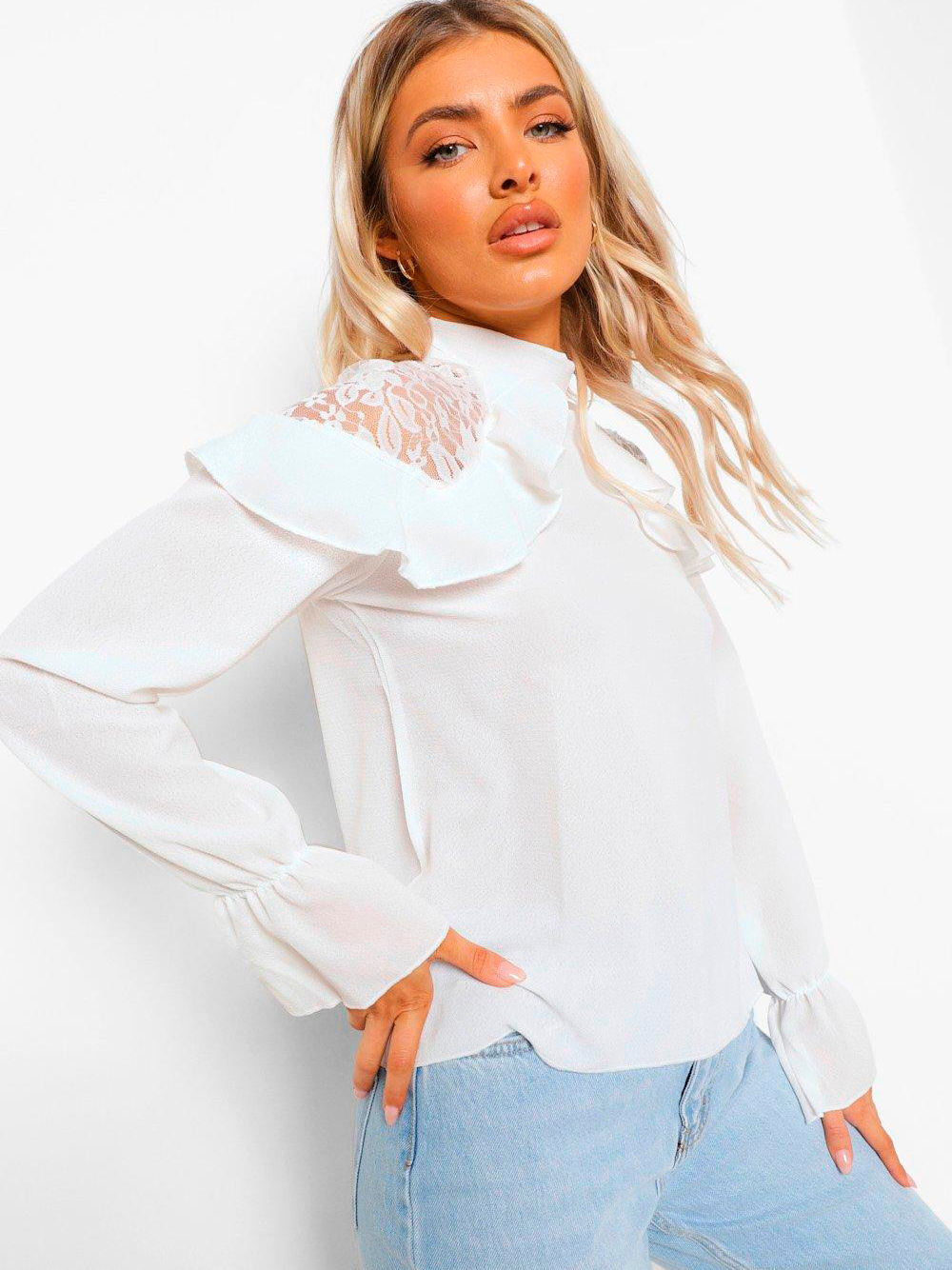 

Блузка Boohoo bh06110189 38 Белая