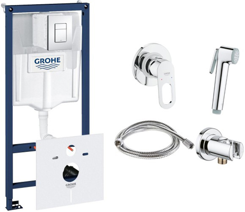 

Инсталляция GROHE Rapid SL 38827000 c душевым гарнитуром BauLoop 111042