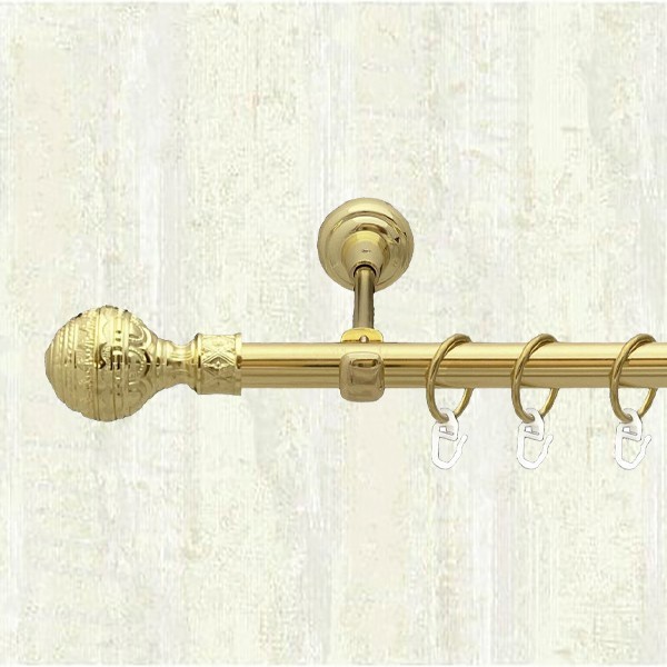 

Карниз металевий Orvit Арабеска однорядний 19мм 300 см золото