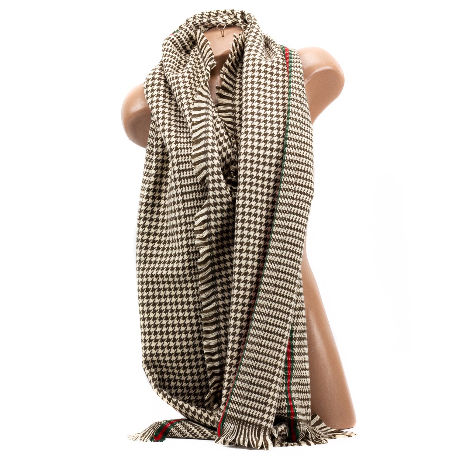 

Женский палантин в клетку LuxWear S184002, Burberry коричневый