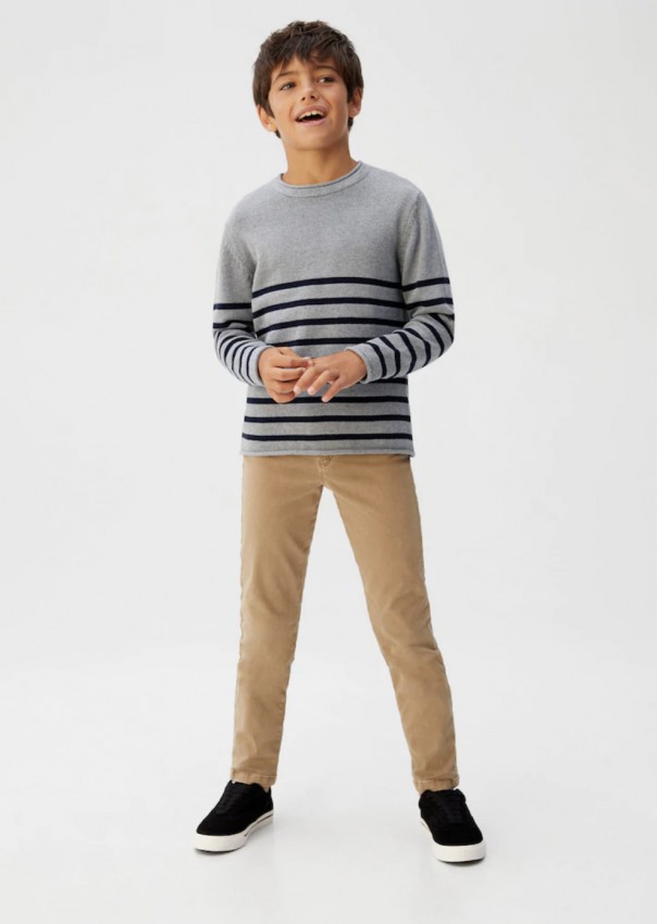 

Джемпер Mango striped 134 см серый