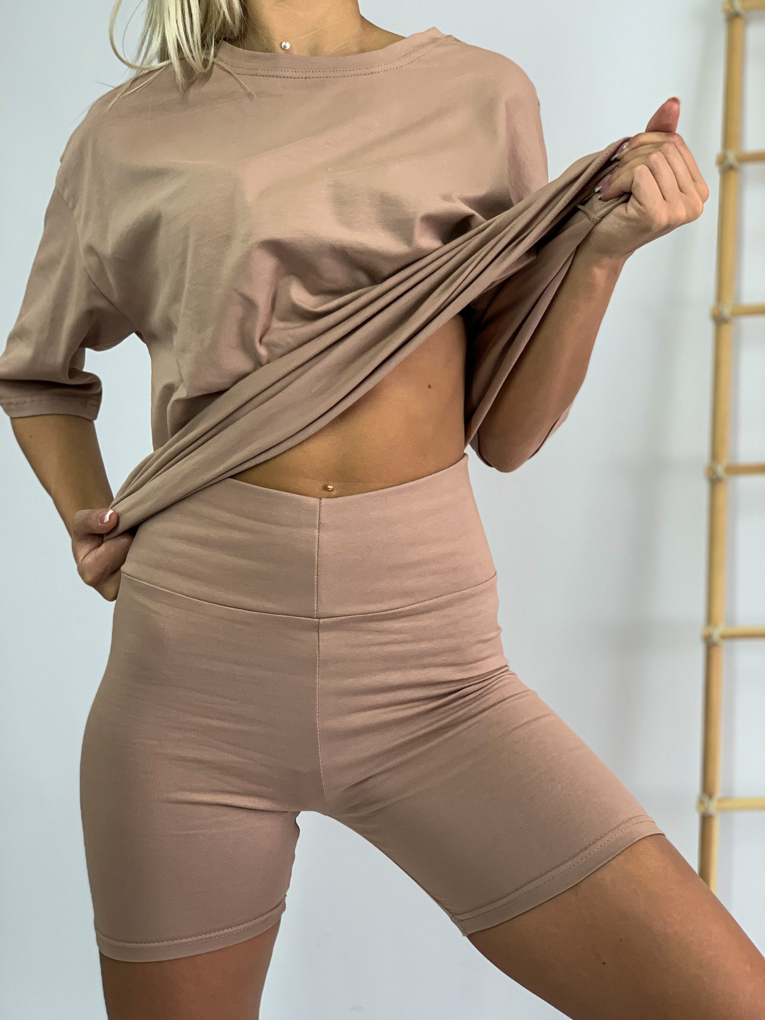 

Велосипедки короткие Кулирка XS Бежевый (bk0202-250)