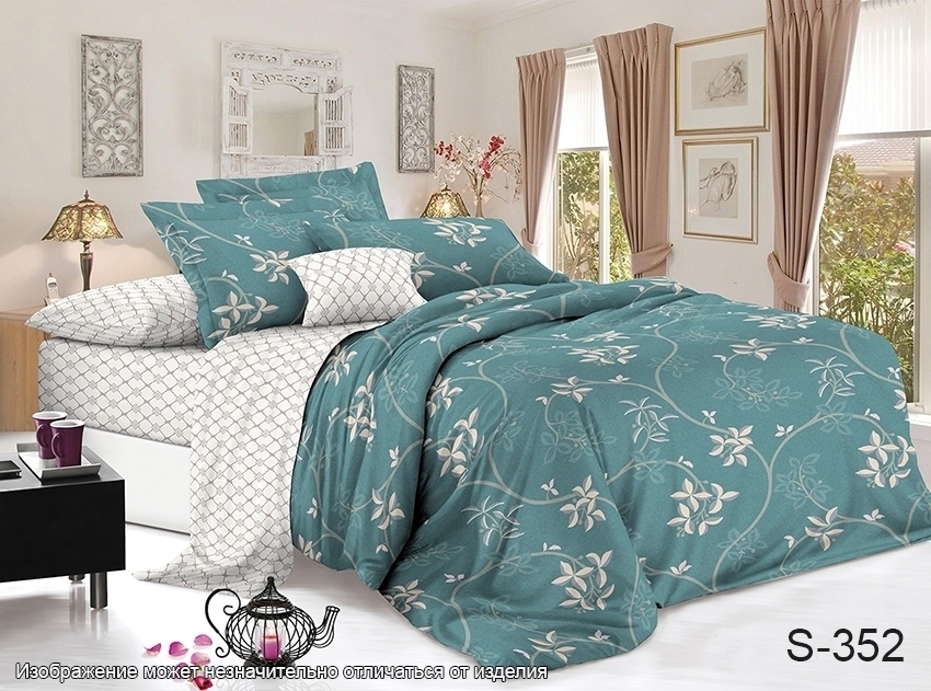 

Комплект постельного белья ТМ TAG King Size с компаньоном S352
