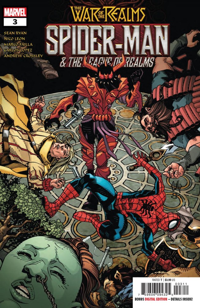 

War Of The Realms Spider-Man And The League Of Realms #3 Cover A Regular Ken Lashley Cover