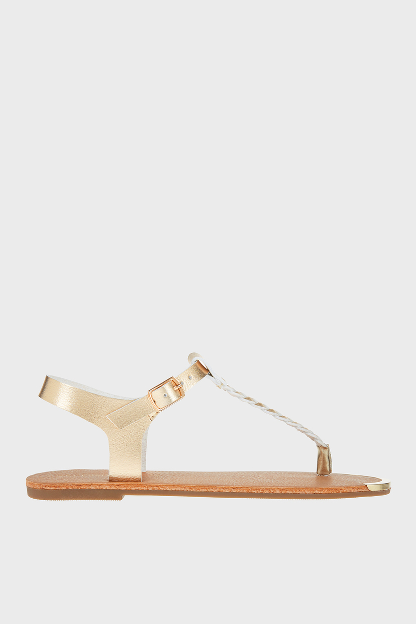 

Женские белые сандалии PLAITED THONG Accessorize 38 895039