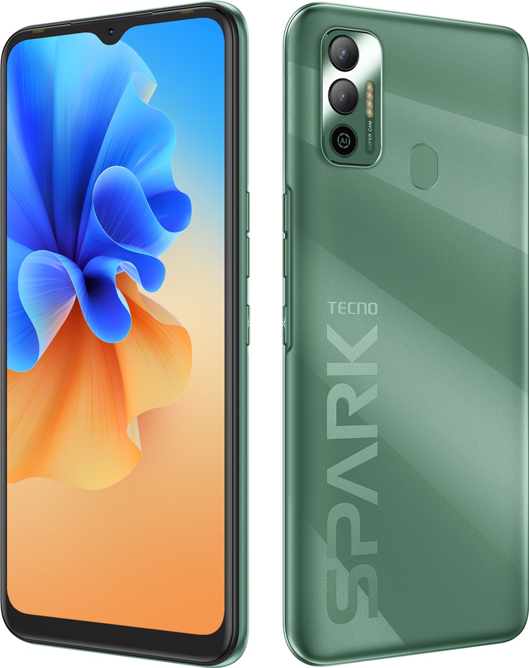 

Мобильный телефон Tecno Spark 7 4/128GB NFC Spruce Green