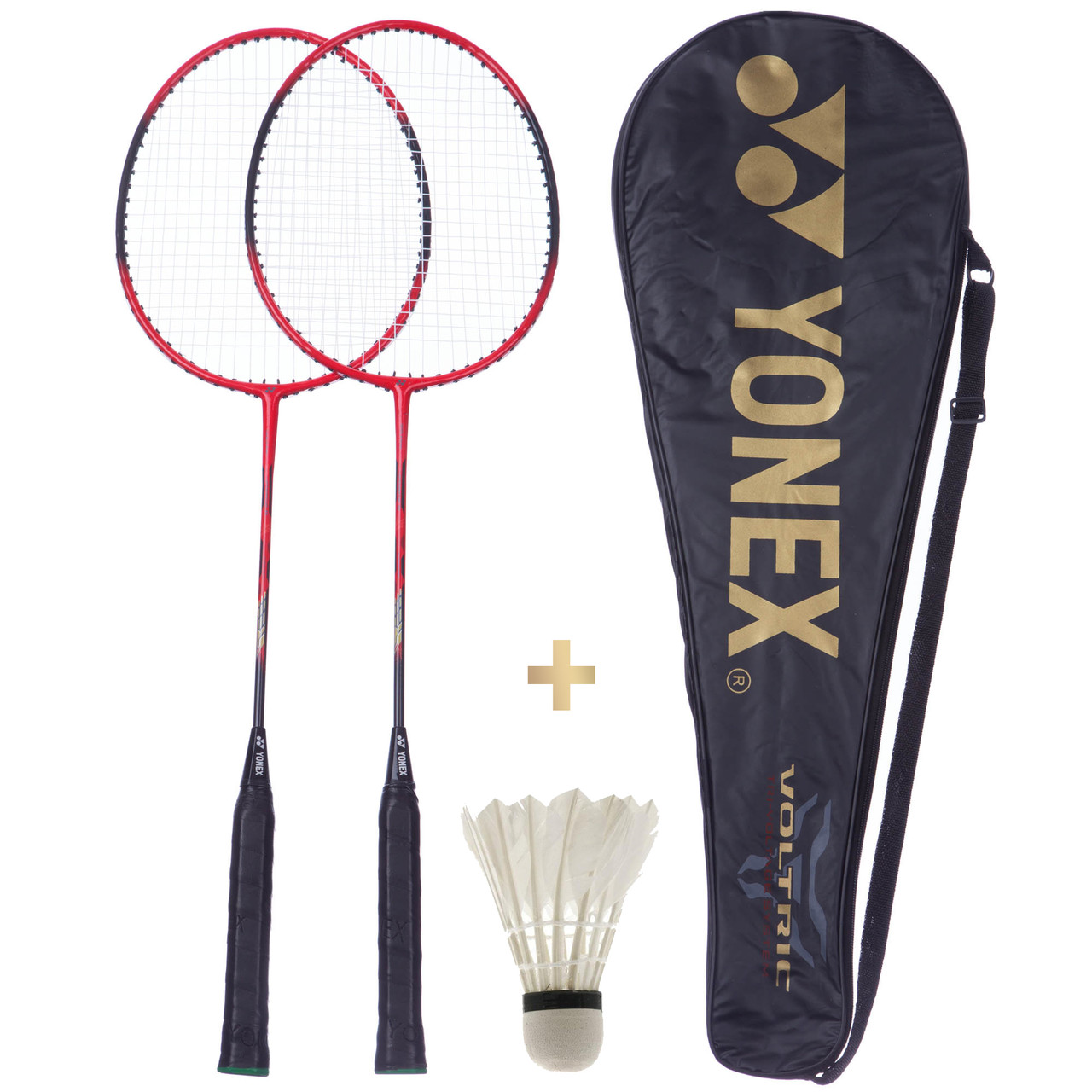

Набор для бадминтона Yonex 2 ракетки в чехле чернокрасный 244225