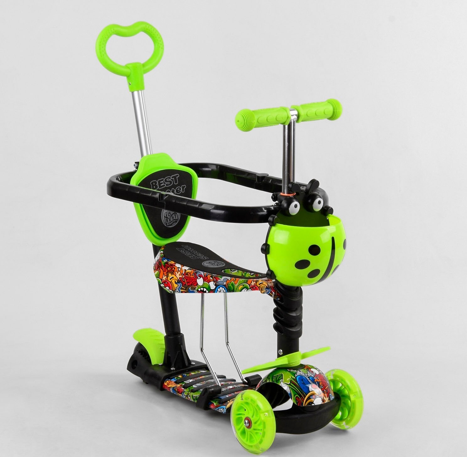 

Самокат 5в1 S 7407 Best Scooter с защитным бампером