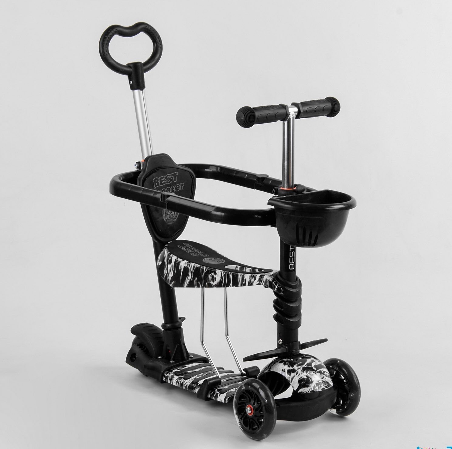 

Самокат 5в1 S 0203 Best Scooter с защитным бампером