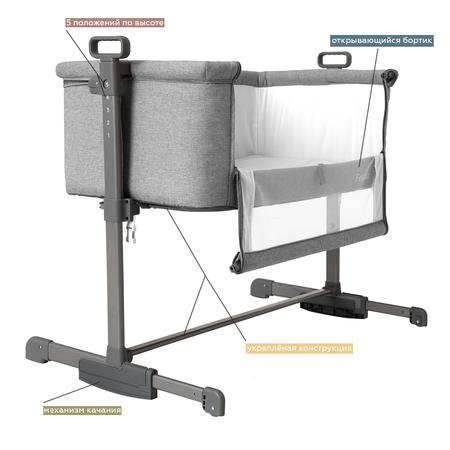 

Дитяче ліжечко CARRELLO Luna CRL-8404 Neutral Grey/1/
