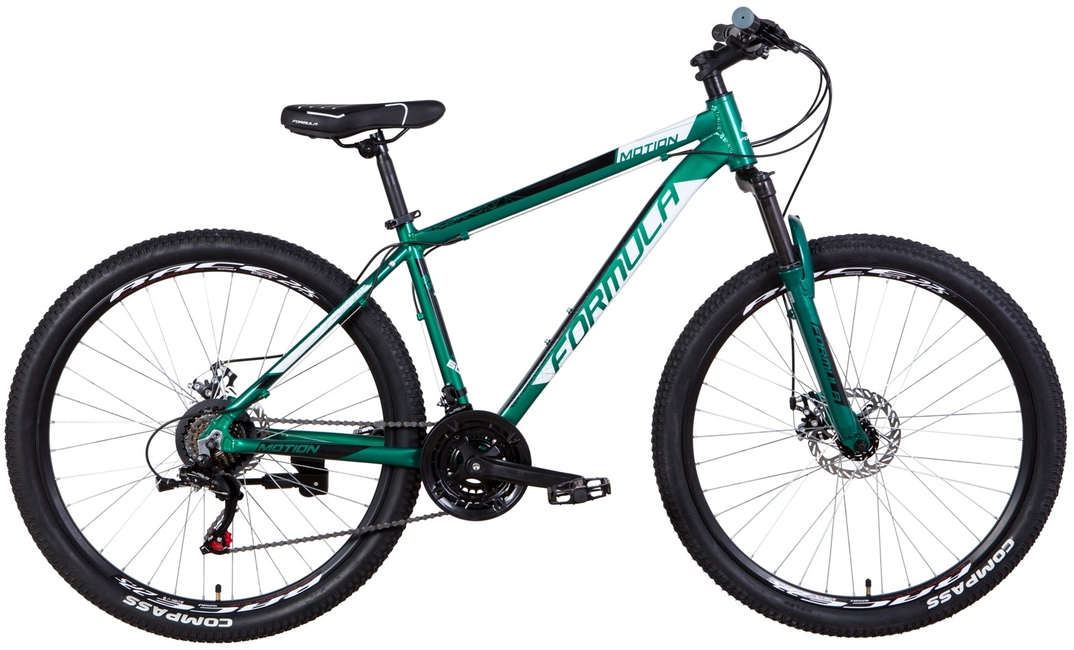 

Велосипед Formula MOTION AM DD 27.5" green/blk/wht 19 L