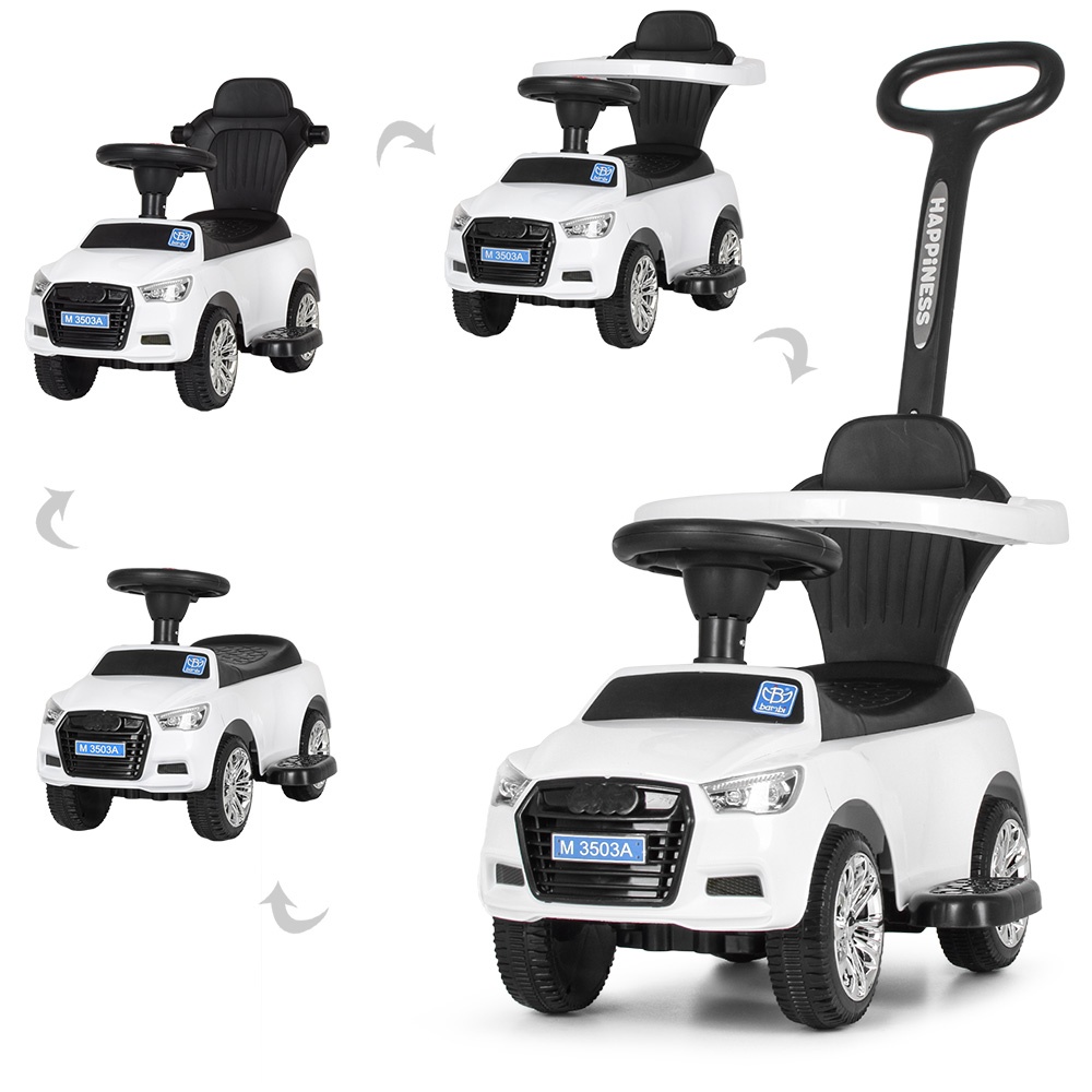 

Каталка-толокар Bambi M 3503A (MP3) -1 2в1 білий