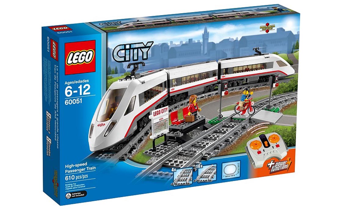 

Конструктор LEGO Швидкісний пасажирський поїзд 610 деталей (60051)