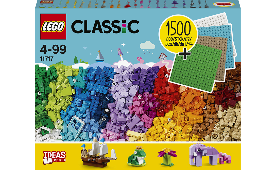 

Конструктор LEGO Кубики, кубики, плити 1504 деталей (11717)