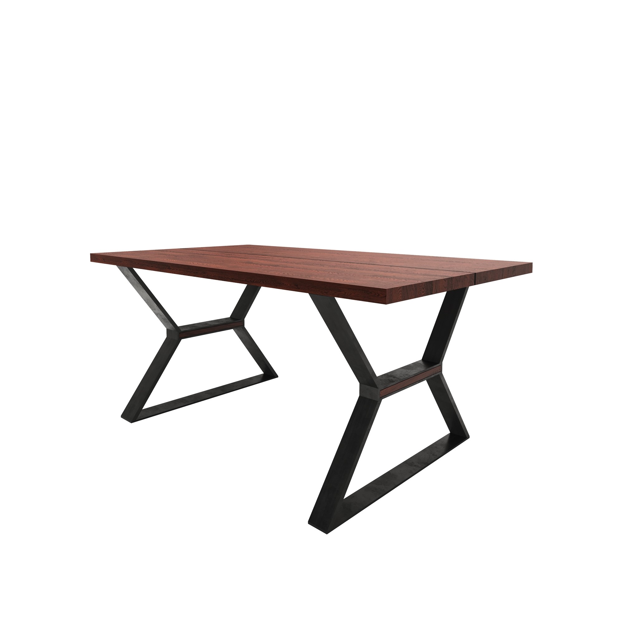 

Обеденный стол LFWood KIA ЛОФТ 1300х550х760 Сосна темная FLT10018