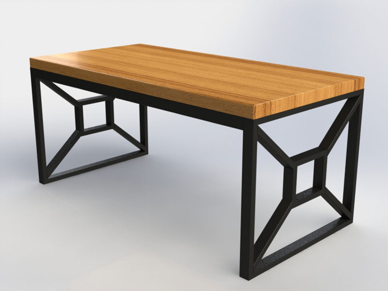 

Обеденный стол LFWood MAXIM ЛОФТ 1400х600х760 Ясень светлый FLT12014