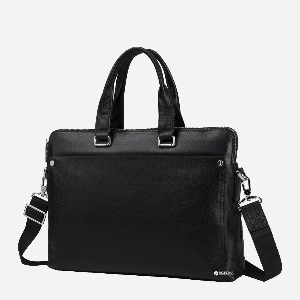 

Мужская сумка кожаная Tiding Bag M5861-3A Черная