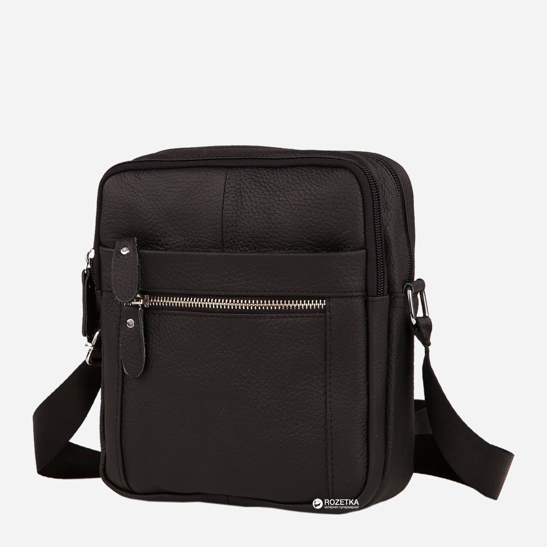 

Мужская кожаная сумка-мессенджер Tiding Bag M38-3922A Черная