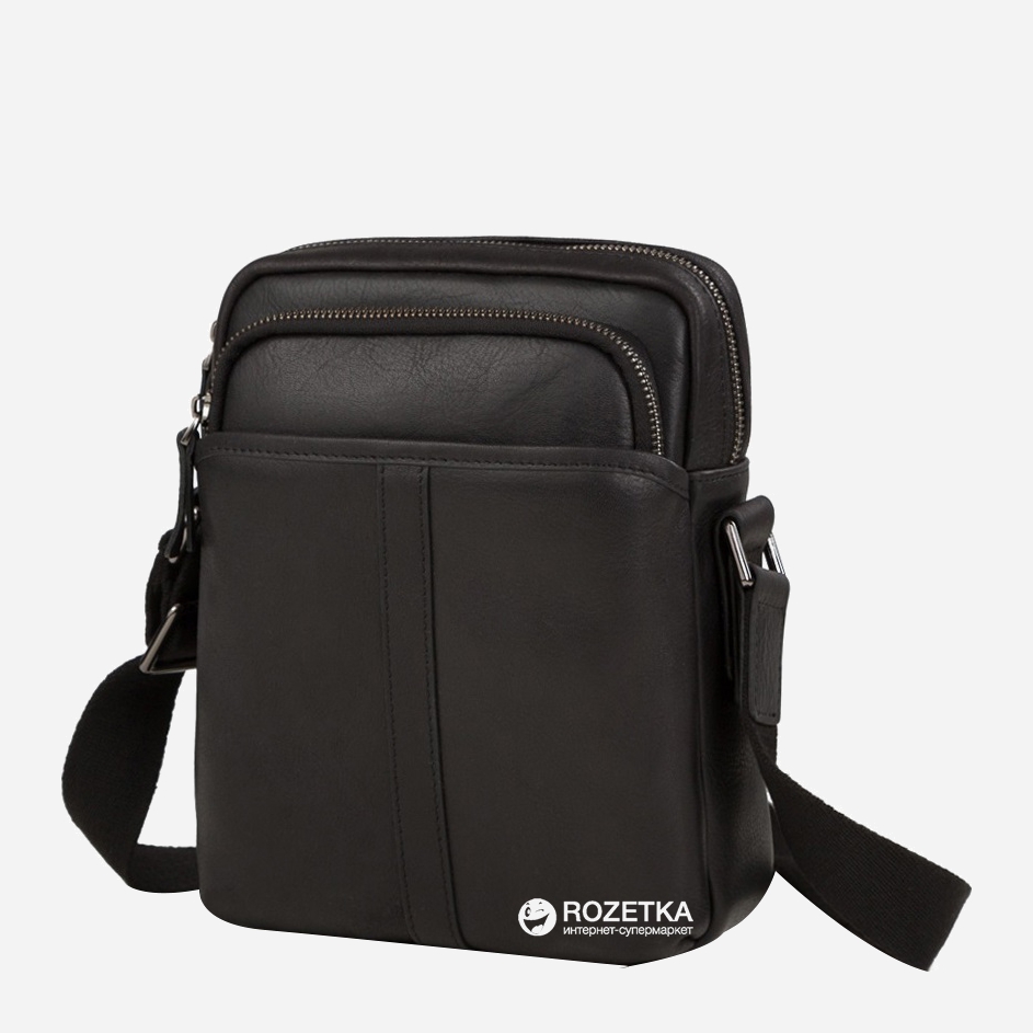 

Мужская кожаная сумка Tiding Bag M47-21109-1A Черная